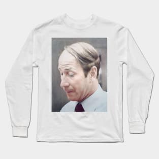 Bobby Charlton colourised photo Long Sleeve T-Shirt